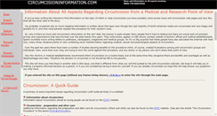 Desktop Screenshot of circumcisioninformation.com
